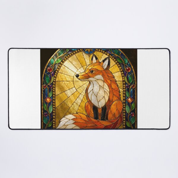 Item preview, Fox in Stained Glass designed and sold by GreenNBlue.
