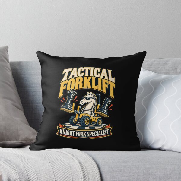 Item preview, Tactical Forklift Knight Fork Specialist - Chess Tactics Humor designed and sold by MOTIFOLK.