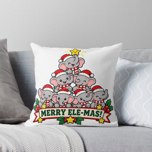 Item preview, Elephant Tree Santa Stacked Christmas designed and sold by chattsuede.
