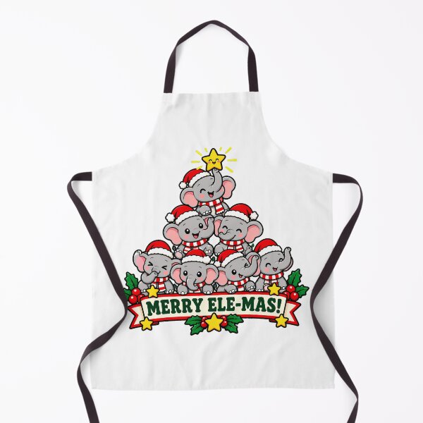Item preview, Elephant Tree Santa Stacked Christmas designed and sold by chattsuede.