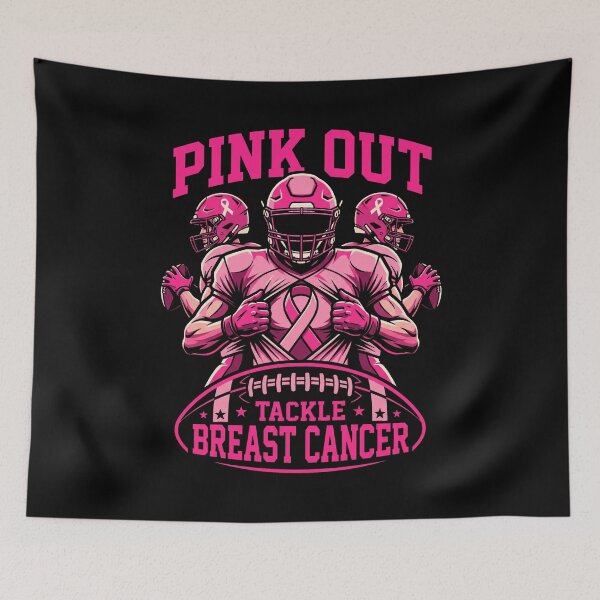 Item preview, breastcancer Pink Out Football Awareness Tee for Fans designed and sold by liamsi-kouz.