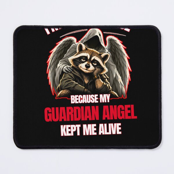 Item preview, I'm Old and Wise Raccoon Guardian Angel Humor designed and sold by Creative-Sanc.