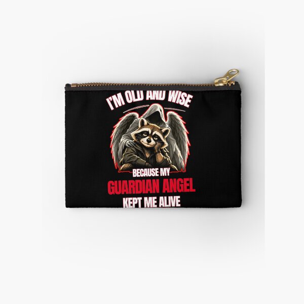 Item preview, I'm Old and Wise Raccoon Guardian Angel Humor designed and sold by Creative-Sanc.