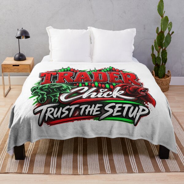 Item preview, Trader Chick-Trust The Setup- White Background designed and sold by Trendi61.