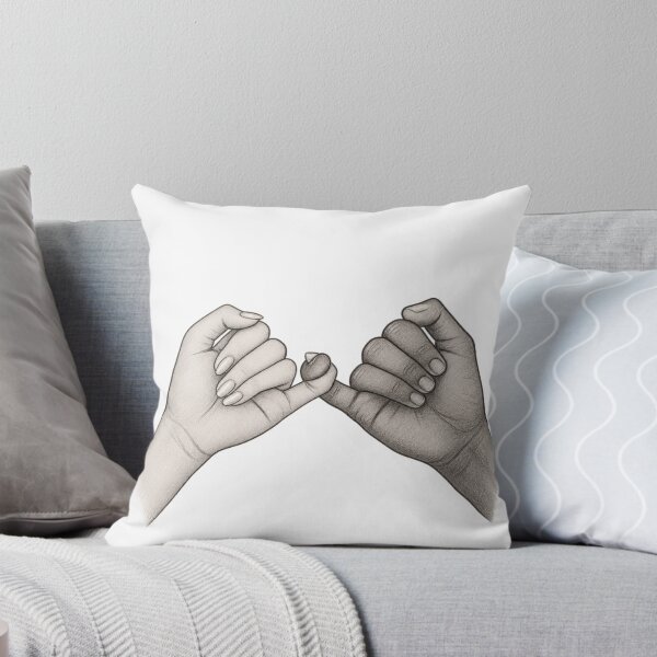 Item preview, Graphite Pinky Promise Hands – Hand-Drawn Pencil Sketch designed and sold by Lovaryn.