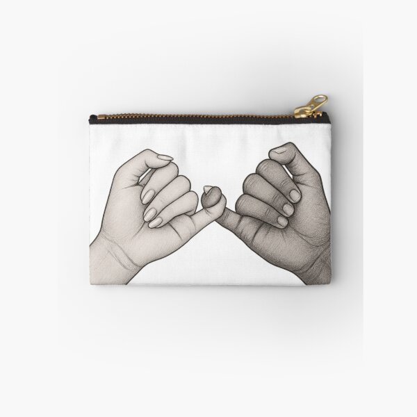 Item preview, Graphite Pinky Promise Hands – Hand-Drawn Pencil Sketch designed and sold by Lovaryn.