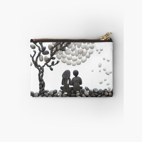 Item preview, Romantic Pebble Art Couple Under The Moon designed and sold by PrintWavePro.