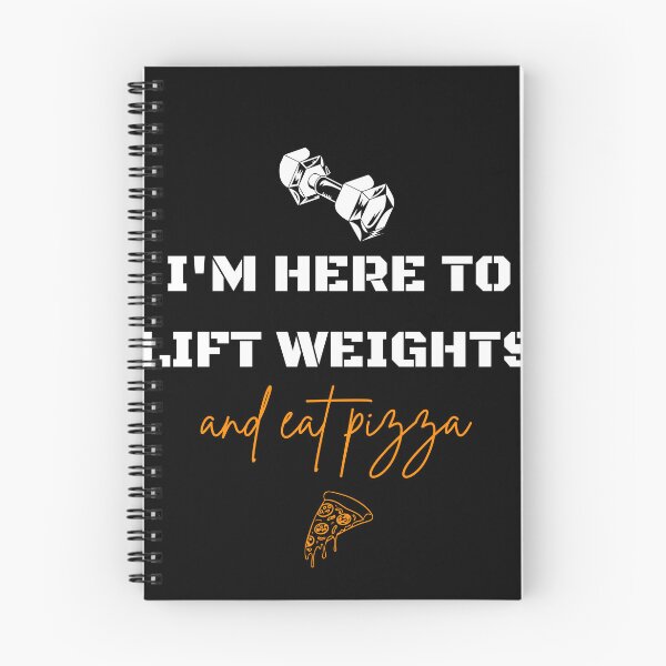 Item preview, I'm Here To Lift Weights And Eat Pizza Funny Gym designed and sold by manu446jk.
