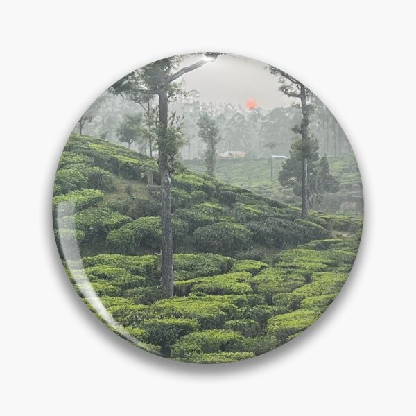 Item preview, Misty morning sunrise over lush tea plantation designed and sold by Wild---Threads.
