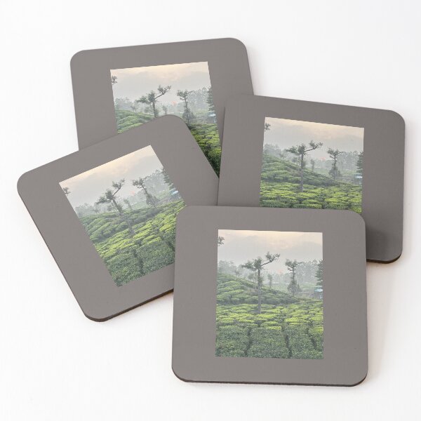 Item preview, Misty morning sunrise over lush tea plantation designed and sold by Wild---Threads.