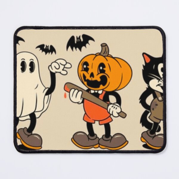 Item preview, Vintage Cartoon Halloween Ghost Pumpkin Black Cat designed and sold by NNCollection.