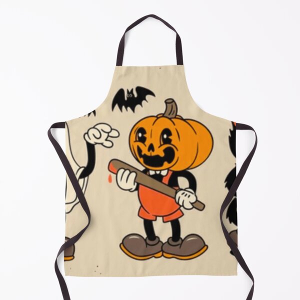 Item preview, Vintage Cartoon Halloween Ghost Pumpkin Black Cat designed and sold by NNCollection.