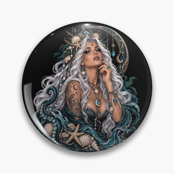 Item preview, White Haired Sea Witch designed and sold by DarkMoonSiren.