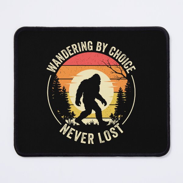 Item preview, Bigfoot Wanderlust Forest Sunset Silhouette designed and sold by liamsi-kouz.