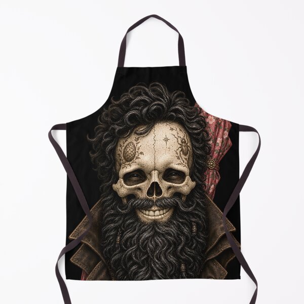 Item preview, Bearded Skull Floral Umbrella Vintage Art designed and sold by T-Chou.