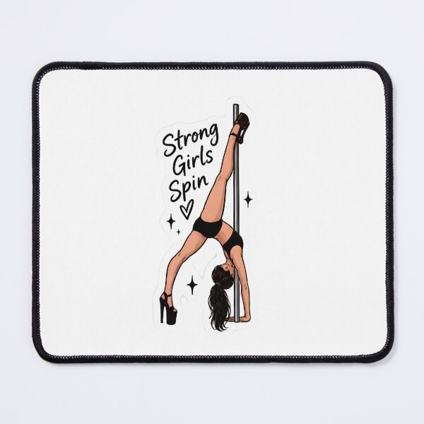 Item preview, Strong Girls Do Pole Sticker – Pole Dance Fitness designed and sold by posteratorshop.