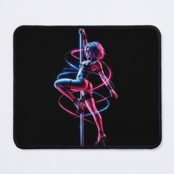 Item preview, Cyberpunk by Kek-Ina - Blue and pink neon pole dancer designed and sold by Kek-Ina.