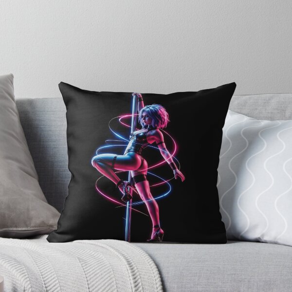 Item preview, Cyberpunk by Kek-Ina - Blue and pink neon pole dancer designed and sold by Kek-Ina.