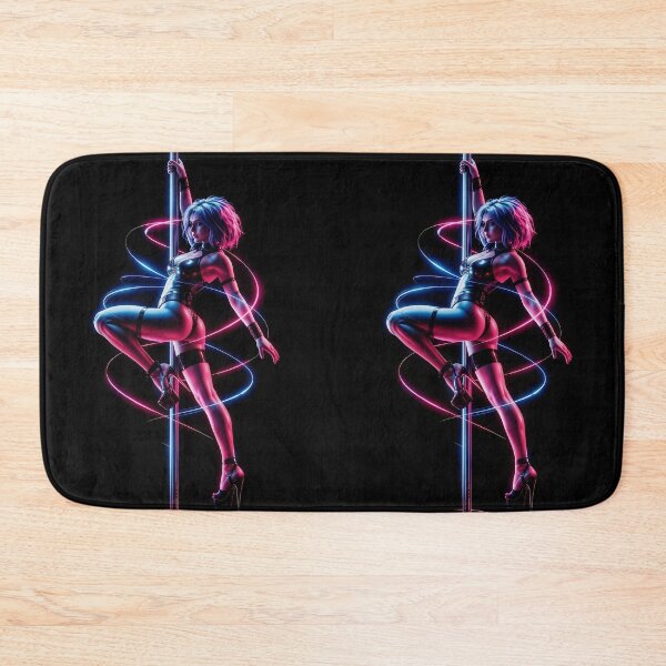 Item preview, Cyberpunk by Kek-Ina - Blue and pink neon pole dancer designed and sold by Kek-Ina.