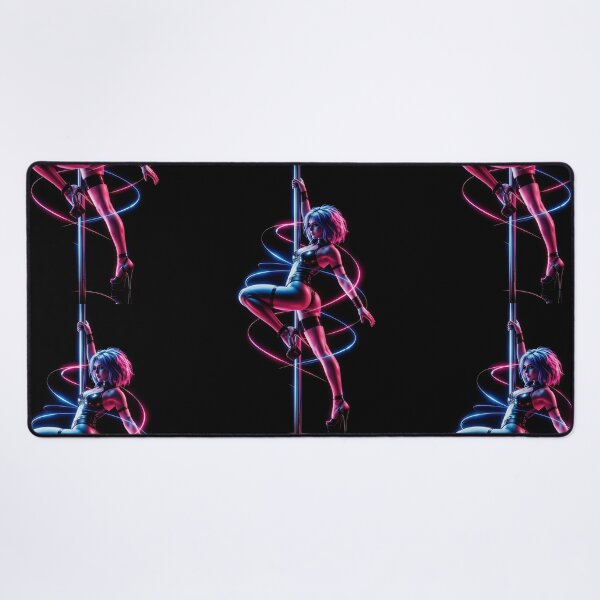 Item preview, Cyberpunk by Kek-Ina - Blue and pink neon pole dancer designed and sold by Kek-Ina.