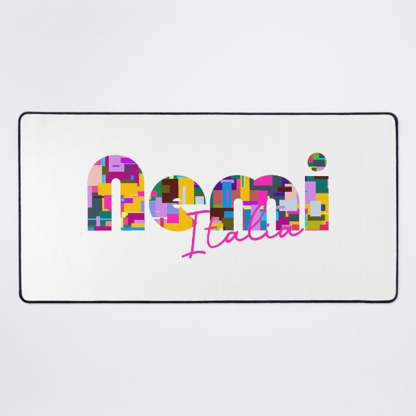 Item preview, Nemi, Roma, Italy, Italia, colorful typography design for travellers designed and sold by Wanderful-roads.