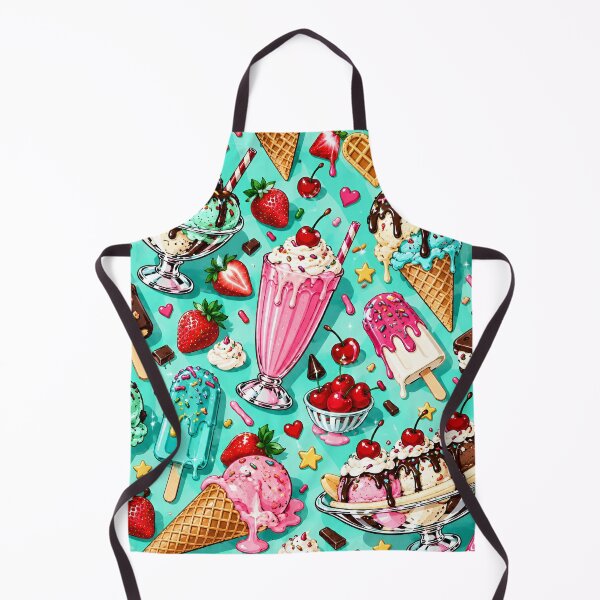 Item preview, Colorful Ice Cream Sundae Summer Dessert Pattern designed and sold by IRON SIREN.