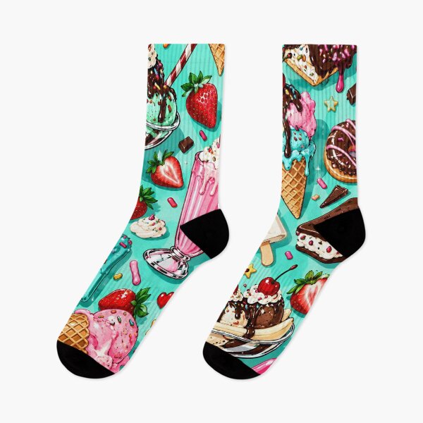 Item preview, Colorful Ice Cream Sundae Summer Dessert Pattern designed and sold by IRON SIREN.