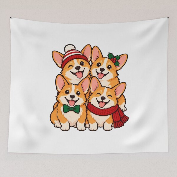 Item preview, Corgi Christmas Cartoon Group Dog Lover designed and sold by chattsuede.