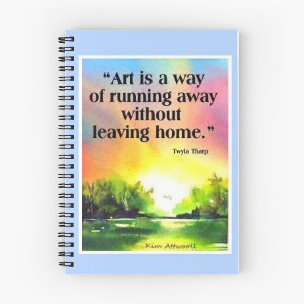 Item preview, Art is a Way of Running Away Without Leaving Home. Original watercolor. designed and sold by aswoa.