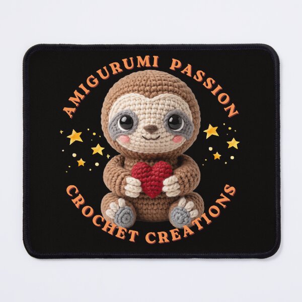 Item preview, Amigurumi Passion: Cute Crochet Sloth with Heart designed and sold by BikTee.