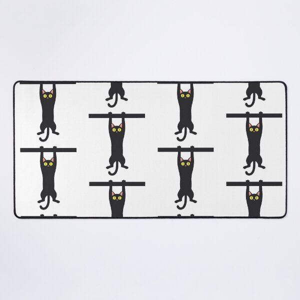 Item preview, Hanging Black Cat With Big Yellow Eyes designed and sold by Prints by Mat.