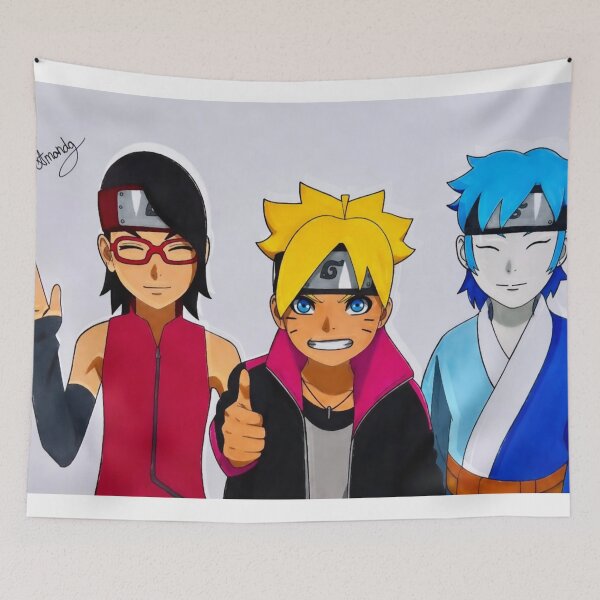Item preview, Boruto, Sarada and Mitsuki (FAN ART) designed and sold by Amanda-Drawing.