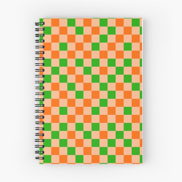 Item preview, Orange And Green On Orange Checkered  Design   designed and sold by PatternTitan.