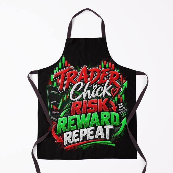 Item preview, Trader Chick Risk Reward Repeat--Black Background  designed and sold by Trendi61.