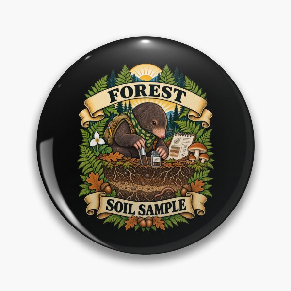 Item preview, Forest Soil Sample - Mole Ecologist designed and sold by Good Mood Foundry.