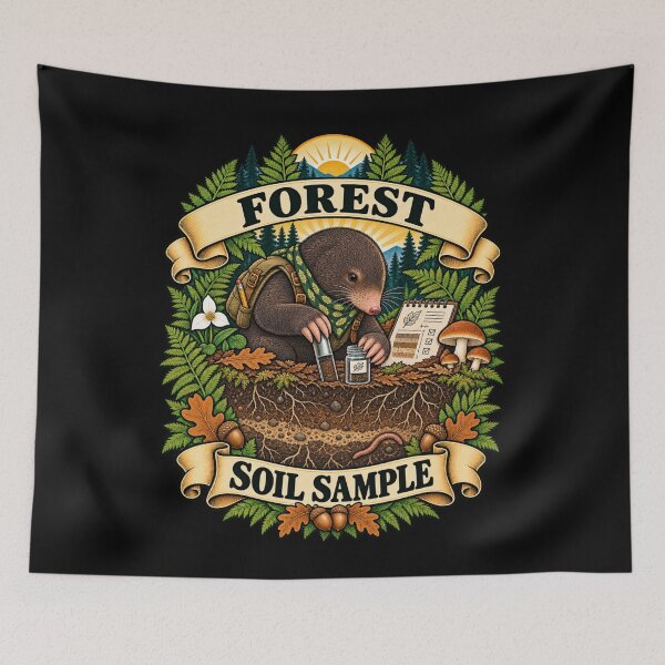 Item preview, Forest Soil Sample - Mole Ecologist designed and sold by Good Mood Foundry.