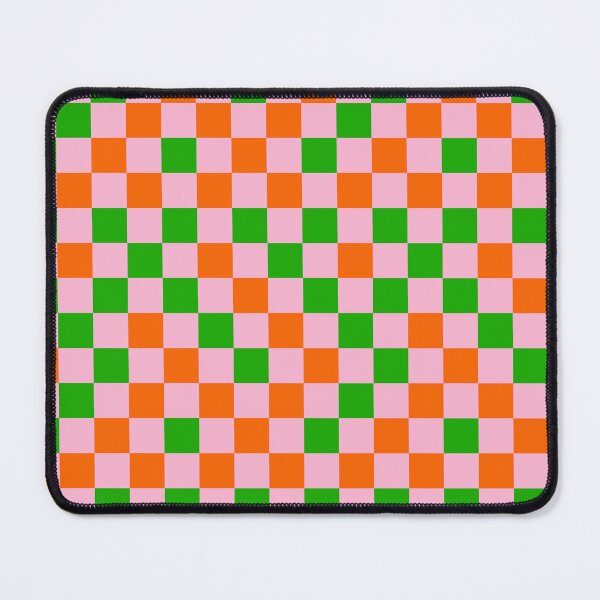 Item preview, Orange And Green On Pink Checkered Design designed and sold by PatternTitan.