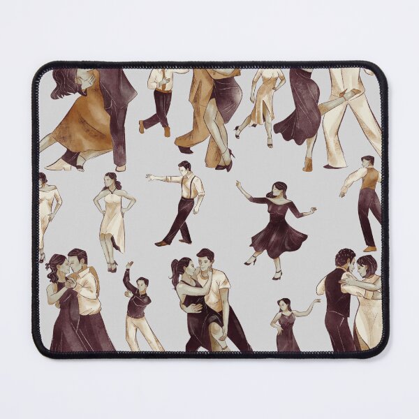 Item preview, Vintage Argentine Tango Dancers Illustration Pattern designed and sold by BuggysSunday.