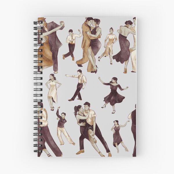 Item preview, Patrón de ilustración de bailarines de tango argentinos vintage designed and sold by BuggysSunday.