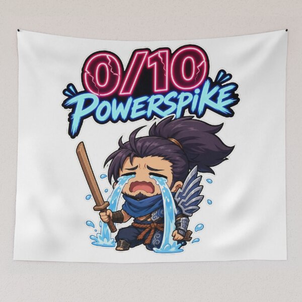 Item preview, Funny Yasuo 0/10 Powerspike Meme - Gaming T-Shirt designed and sold by GGDesigns1.
