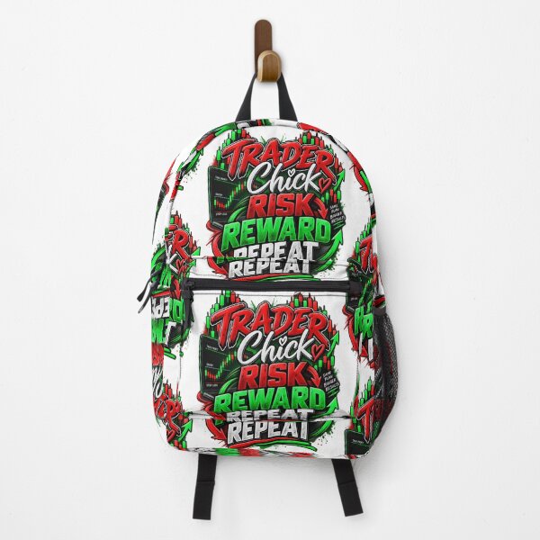 Item preview, Trader Chick-Risk Reward Repeat-White Background designed and sold by Trendi61.