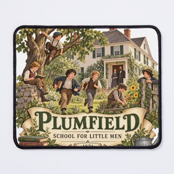 Item preview, Plumfield School for Little Men — Louisa May Alcott 1871 designed and sold by Past in Threads.