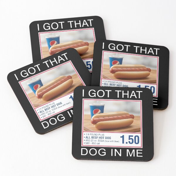 Item preview, I Got That Dog In Me Hot Dog Combo Funny Meme Food Humor designed and sold by Moad Fahim.