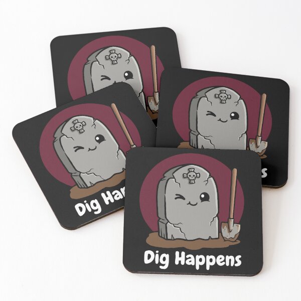 Item preview, Tombstone Shovel Dig Happens designed and sold by Gkinoki.