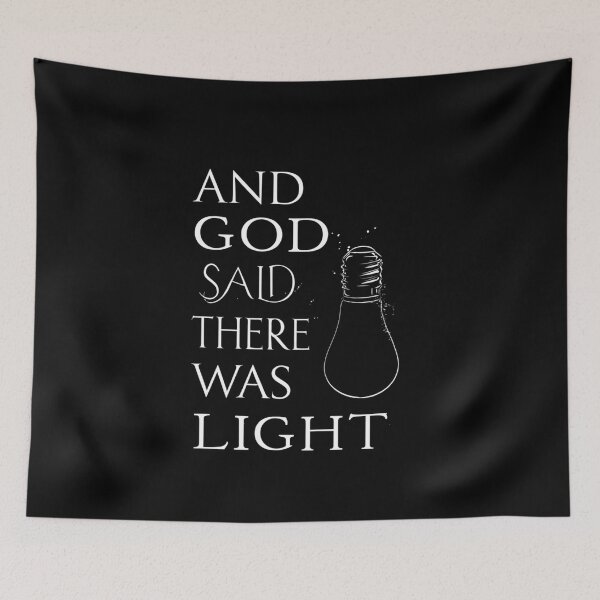 Item preview, And God Said Let There Be Light – Amazing Vintage Christian Bible Quote designed and sold by DyzioSupply.