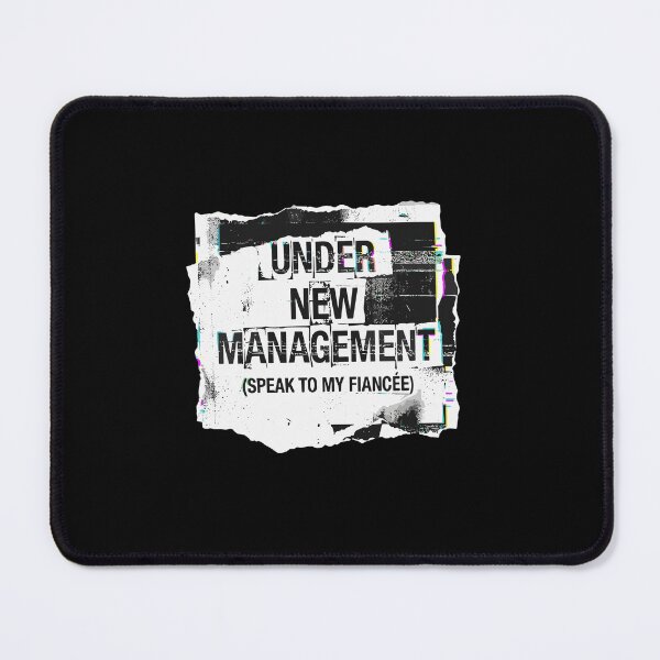 Item preview, Under New Management (Speak To My Fiancée) Engagement Humor Future Husband Announcement designed and sold by PopStars1993.