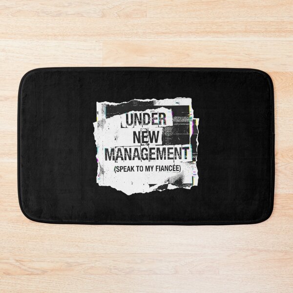 Item preview, Under New Management (Speak To My Fiancée) Engagement Humor Future Husband Announcement designed and sold by PopStars1993.