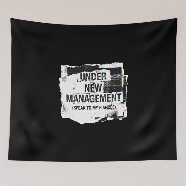 Item preview, Under New Management (Speak To My Fiancée) Engagement Humor Future Husband Announcement designed and sold by PopStars1993.