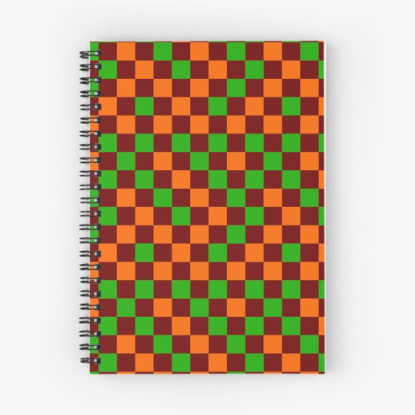 Item preview, Orange And Green On Red Checkered Design   designed and sold by PatternTitan.