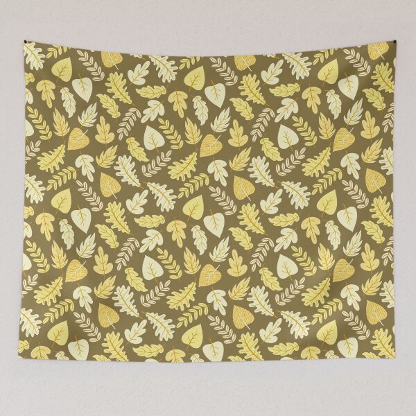 Item preview, Textured Autumn Canopy – Cozy Fall Foliage Pattern | Yellow designed and sold by Frohyou.